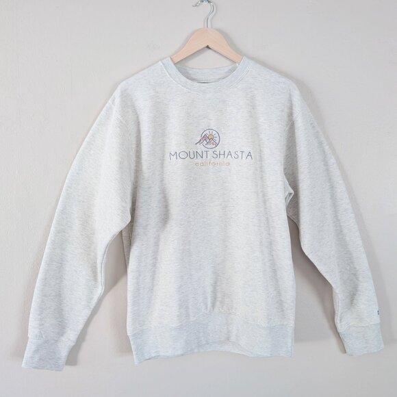 Cozy Oatmeal Heather Mount Shasta Crewneck Sweatshirt Granola Gorpcore S - Picture 2 of 13